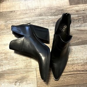 Vince Camuto black booties